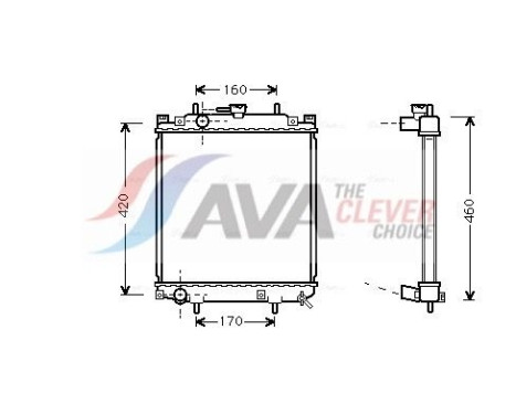 Kylare, motorkylning DU2046 Ava Quality Cooling
