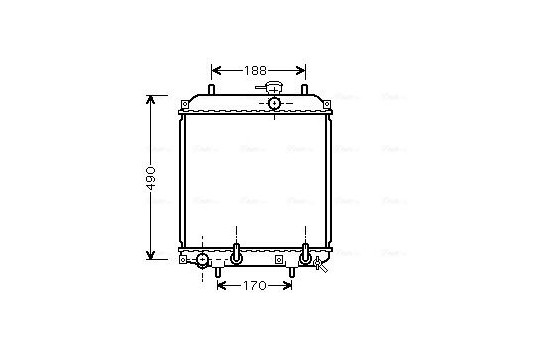 Kylare, motorkylning DU2055 Ava Quality Cooling