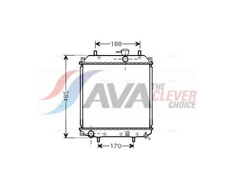 Kylare, motorkylning DU2057 Ava Quality Cooling