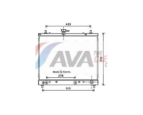 Kylare, motorkylning DU2069 Ava Quality Cooling