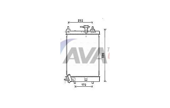 Kylare, motorkylning DU2071 Ava Quality Cooling