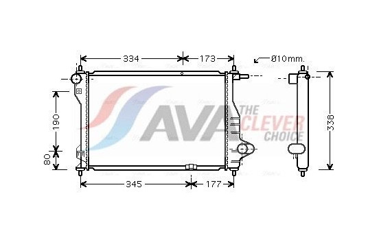 Kylare, motorkylning DW2075 Ava Quality Cooling
