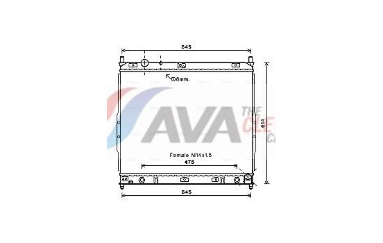 Kylare, motorkylning DW2121 Ava Quality Cooling