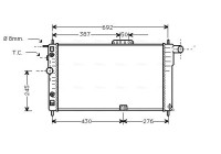 Kylare, motorkylning DWA2002 Ava Quality Cooling