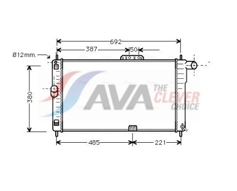 Kylare, motorkylning DWA2004 Ava Quality Cooling