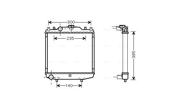 Kylare, motorkylning DWA2051 Ava Quality Cooling