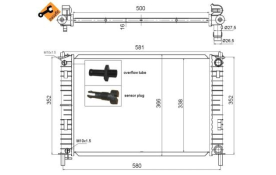 Kylare, motorkylning EASY FIT