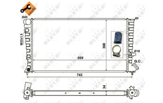 Kylare, motorkylning EASY FIT, bild 5