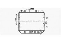 Kylare, motorkylning FD2016 Ava Quality Cooling
