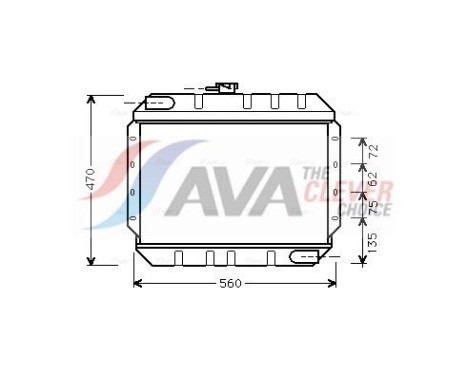 Kylare, motorkylning FD2065 Ava Quality Cooling