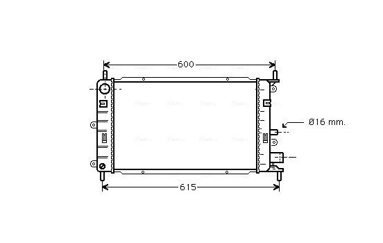 Kylare, motorkylning FD2150 Ava Quality Cooling