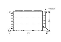 Kylare, motorkylning FD2169 Ava Quality Cooling
