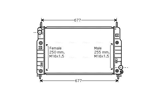 Kylare, motorkylning FD2223 Ava Quality Cooling