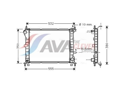 Kylare, motorkylning FD2263 Ava Quality Cooling