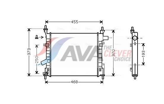 Kylare, motorkylning FD2372 Ava Quality Cooling