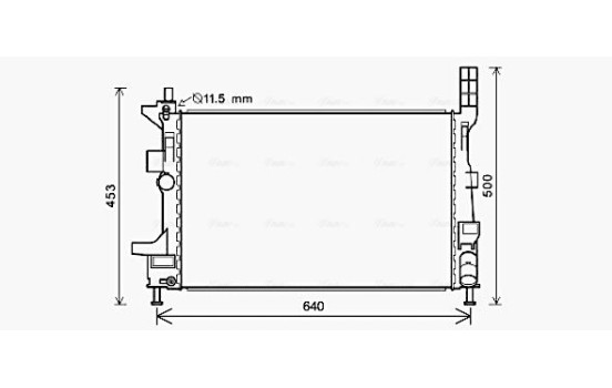 Kylare, motorkylning FD2578 Ava Quality Cooling