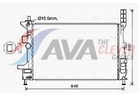 Kylare, motorkylning FD2602 Ava Quality Cooling