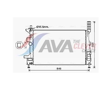 Kylare, motorkylning FD2602 Ava Quality Cooling