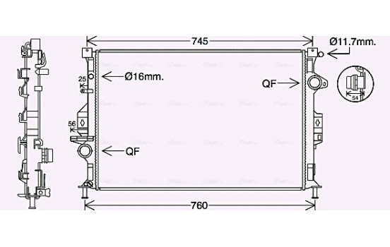 Kylare, motorkylning FD2639 Ava Quality Cooling
