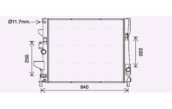 Kylare, motorkylning FD2644 Ava Quality Cooling