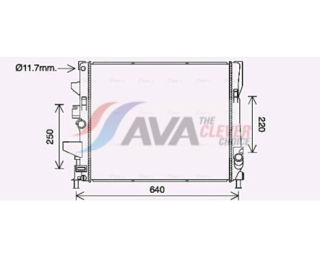 Kylare, motorkylning FD2644 Ava Quality Cooling