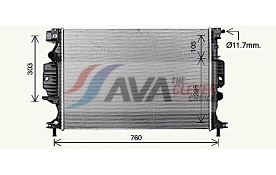 Kylare, motorkylning FD2689 Ava Quality Cooling, bild 2