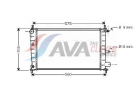 Kylare, motorkylning FDA2217 Ava Quality Cooling