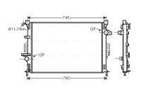 Kylare, motorkylning FDA2423 Ava Quality Cooling