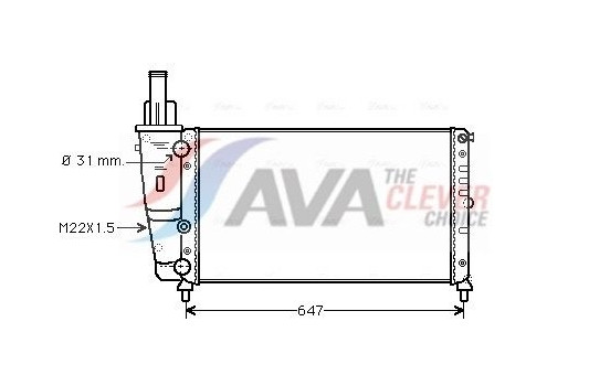 Kylare, motorkylning FT2141 Ava Quality Cooling