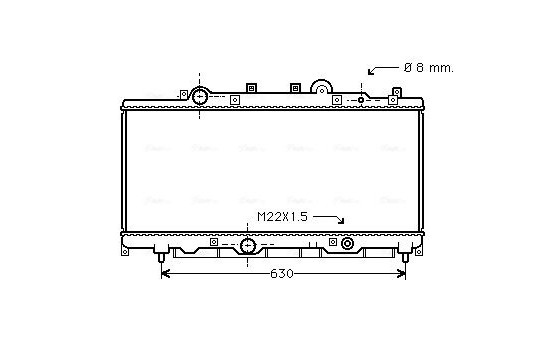 Kylare, motorkylning FT2148 Ava Quality Cooling