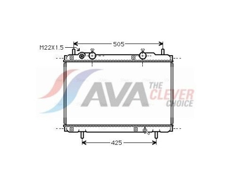 Kylare, motorkylning FT2184 Ava Quality Cooling