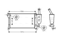 Kylare, motorkylning FT2291 Ava Quality Cooling