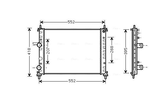 Kylare, motorkylning FT2326 Ava Quality Cooling