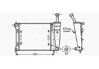 Kylare, motorkylning FT2345 Ava Quality Cooling