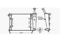 Kylare, motorkylning FT2404 Ava Quality Cooling
