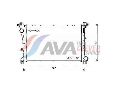 Kylare, motorkylning FT2414 Ava Quality Cooling