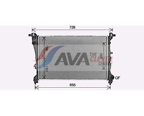 Kylare, motorkylning FT2472 Ava Quality Cooling, bild 2