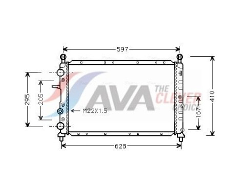 Kylare, motorkylning FTA2066 Ava Quality Cooling