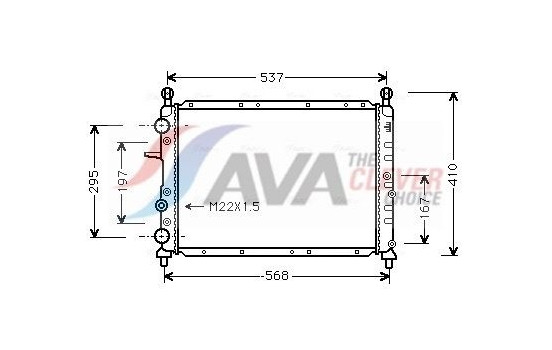 Kylare, motorkylning FTA2094 Ava Quality Cooling