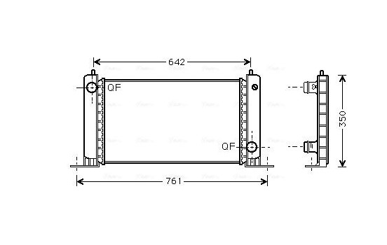Kylare, motorkylning FTA2243 Ava Quality Cooling