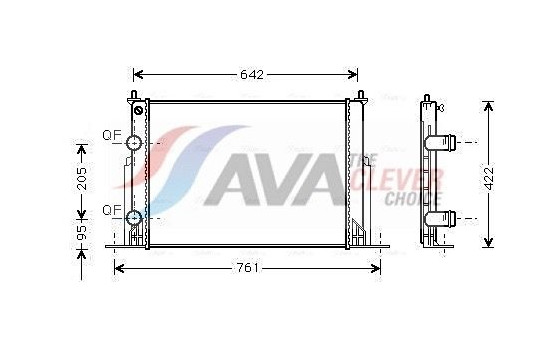 Kylare, motorkylning FTA2244 Ava Quality Cooling