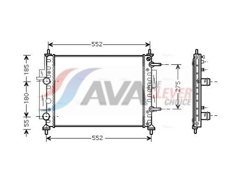 Kylare, motorkylning FTA2260 Ava Quality Cooling
