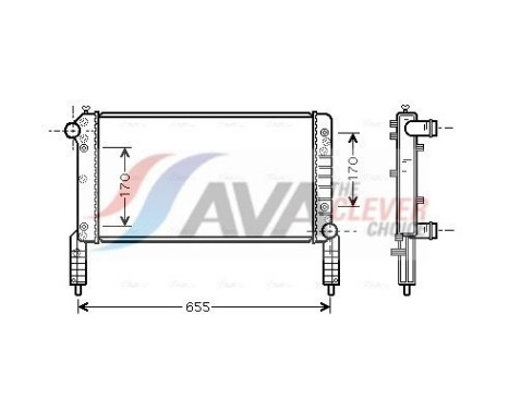Kylare, motorkylning FTA2263 Ava Quality Cooling