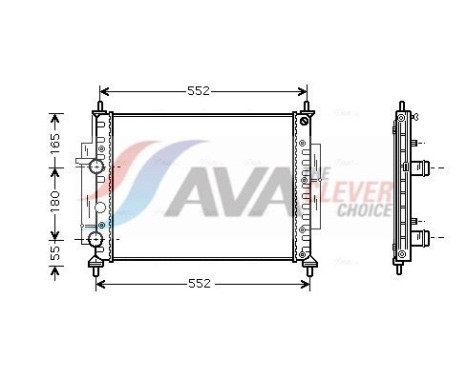 Kylare, motorkylning FTA2268 Ava Quality Cooling