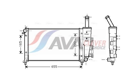 Kylare, motorkylning FTA2275 Ava Quality Cooling