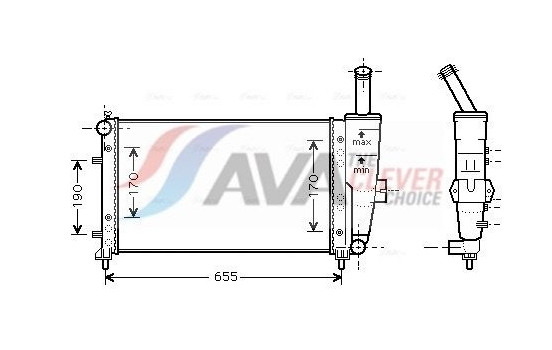 Kylare, motorkylning FTA2281 Ava Quality Cooling