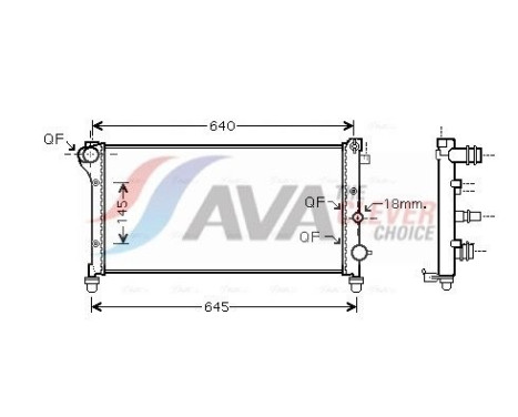 Kylare, motorkylning FTA2292 Ava Quality Cooling