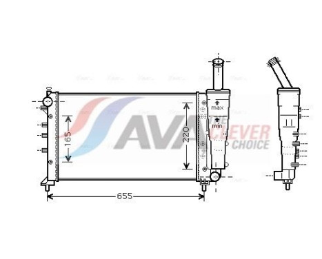 Kylare, motorkylning FTA2299 Ava Quality Cooling