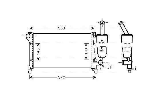 Kylare, motorkylning FTA2368 Ava Quality Cooling