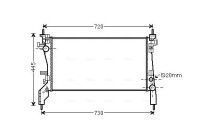 Kylare, motorkylning FTA2380 Ava Quality Cooling